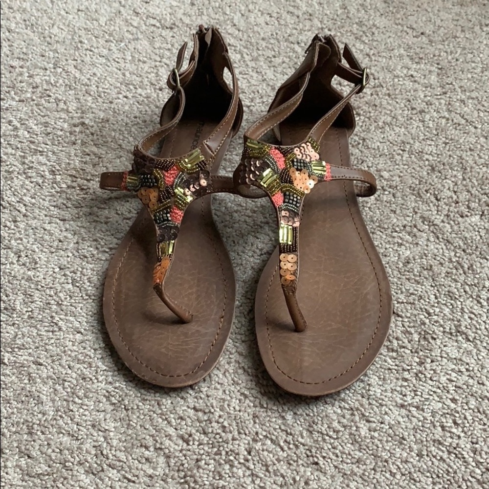Maurice’s Tan Sandals Size 11 Never Worn